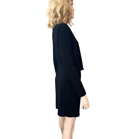 Nordstrom Socialite Dress Cut-Out midriff front Long Sleeve Mini Made in USA - Picture 7 of 13